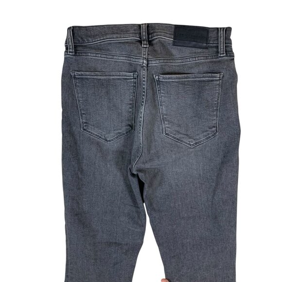 Lucky Brand Bridgette High Rise Skinny Jeans Gray Distressed Size 8 29 - Picture 4 of 7